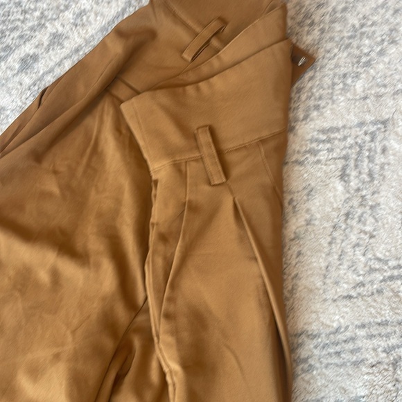 Women’s tan wide leg medium size 6 work office pants - Picture 6 of 7